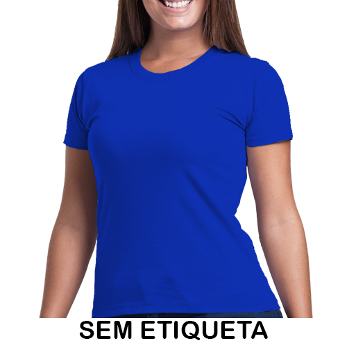 Babylook Azul Royal Disque Camisetas